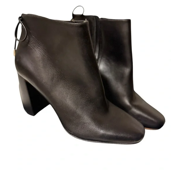 Black TINCTAMATONA CONCENTE Leather Ankle Boots new in the box - Picture 12 of 12